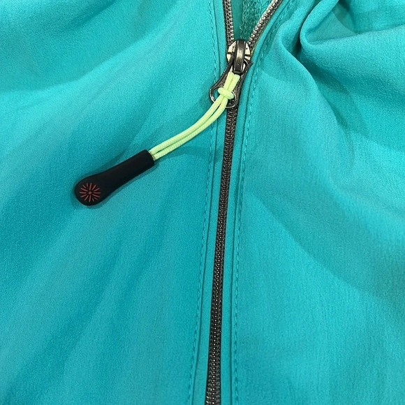 Tangerine - athletic vest with hidden zippered hood, teal, S - Picture 4 of 8